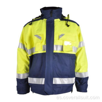 chaqueta de trabajo reflectante de seguridad ignífuga